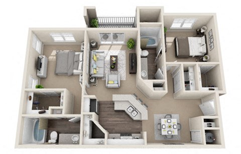 Kennedy 2 bedroom floor plan
